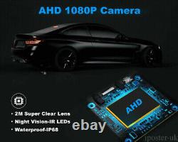 9 Quad Split Screen Monitor DVR CCD Reversing Rear View Camera with32GB System