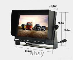 9 Quad Split Screen Monitor DVR CCD Reversing Rear View Camera with32GB System