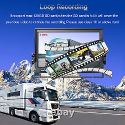 9 Split DVR Speaker MP5 USB Monitor 1080P Backup Camera Reversing Rear view