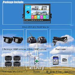 9 Split DVR Speaker MP5 USB Monitor 1080P Backup Camera Reversing Rear view