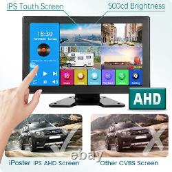 9 Touch Screen Monitor DVR BT Rear View Backup Reversing 4x Cameras with 256GB