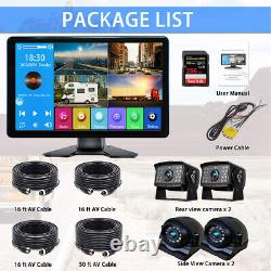 9 Touch Screen Monitor DVR BT Rear View Backup Reversing 4x Cameras with 256GB