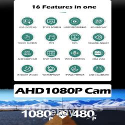 9 Touch Screen Monitor DVR Record 360° View Forward Side Backup Camera Truck