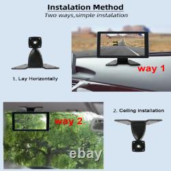 9 Touch Screen Monitor DVR Record 360° View Forward Side Backup Camera Truck