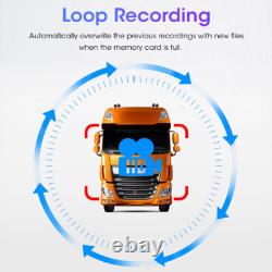 9 Touch Screen Monitor DVR Record 360° View Forward Side Backup Camera Truck
