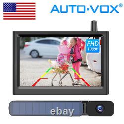 AUTO-VOX Solar1 PRO Wireless Backup Camera + 5Monitor Car Rear View Systems NEW