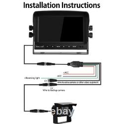 Backup Camera System Kit 7 LCD Reversing Monitor +Rear View Back Up Camera w