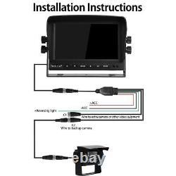Backup Camera system Kit 7 LCD Reversing Monitor +Rear View Back Up Camera w