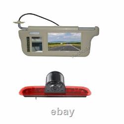 Backup Reversing Camera & Sun Visor Rear View Mirror Monitor for Toyota Hiace