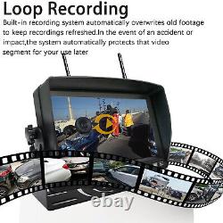 Big Solar Paddel Magnetic Camera 7 Monitor DVR 1080P IR For Rear View Reversing