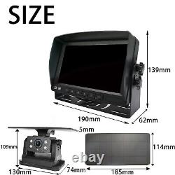 Big Solar Paddel Magnetic Camera 7 Monitor DVR 1080P IR For Rear View Reversing