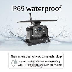Big Solar Paddel Magnetic Camera 7 Monitor DVR 1080P IR For Rear View Reversing