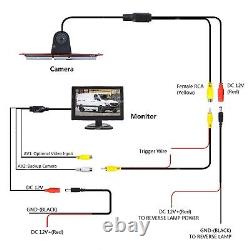 Brake Light Rear View Reversing Camera Kit for Mercedes-Benz Sprinter VW Crafter