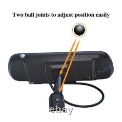 Brake Light Reverse Backup Camera &7'' Rear View Mirror Monitor for Gazelle next