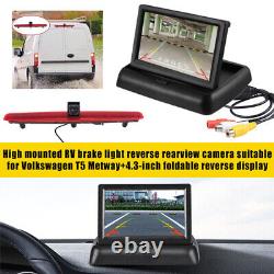 Brake Light Reversing Camera &4.3 Rear View Monitor for VW Transporter T5