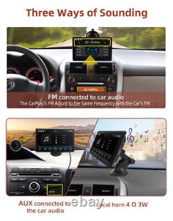 Car Portable Monitor With Rear View Cam 1080P Navigation Backup Reverse Camera