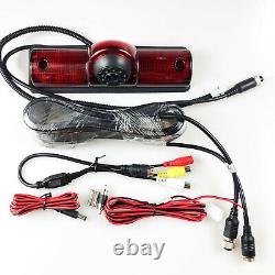 Car Rear View Camera For Universal Cargo Van Truck Bus Brake Light Reverse Cams