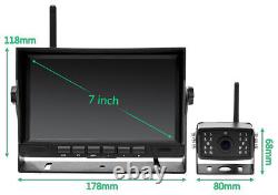 DVR Digital Wireless 7'' Monitor Reverse Camera Parking System For Caravan Truck