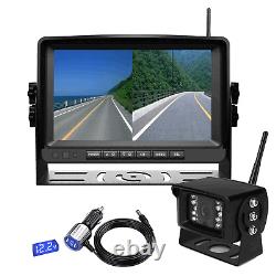 Digital Wireless 7''Monitor Reversing IR Backup Rear View Camera For Caravan Bus