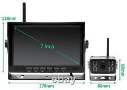 Digital Wireless 7 Quad Monitor DVR 3x AHD Reversing Backup Cameras Caravan Rv