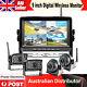 Digital Wireless 9 Quad Splitscreen Dvr Monitor Rear Side View Reverse Cameras