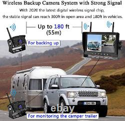 Digital Wireless Car Rear View Monitor Backup Camera Reversing 50m Range 12-24v