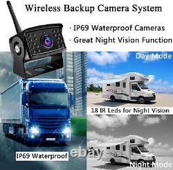 Digital Wireless Car Rear View Monitor Backup Camera Reversing 50m Range 12-24v