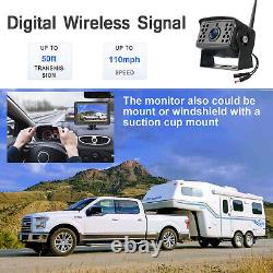 Digital Wireless Car Rear View Monitor Backup Camera Reversing 50m Range 12-24v