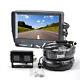 Dual Lens Reverse Backup Camera + 7'' Rear View Monitor For Truck Bus Rv Trailer