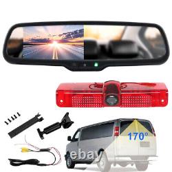 For Chevy Express Brake Light Reversing Camera Kit With Mirror Rear View Monitor