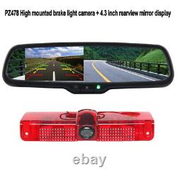 For Chevy Express Brake Light Reversing Camera Kit With Mirror Rear View Monitor
