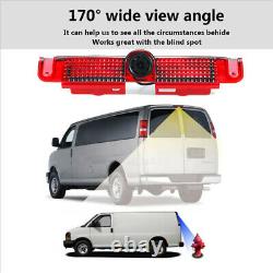 For Chevy Express Brake Light Reversing Camera Kit With Mirror Rear View Monitor