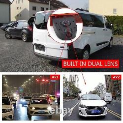 For Ford Transit Custom Van Dual Lens Brake Light Rear View Reversing Camera Kit