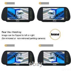 HD Brake Light Backup Camera 7 Mirror Monitor Kit For Nissan NV 1500 2500 3500