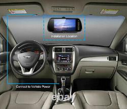 IPoster 7 Rear view Mirror Monitor+2 x White Reversing CCD Camera 4 Pin Trailer