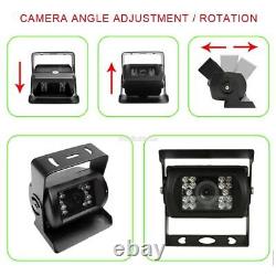 Iposter 9 Quad Monitor Black Dual Head Rear View Reversing Cameras For Truck Rv