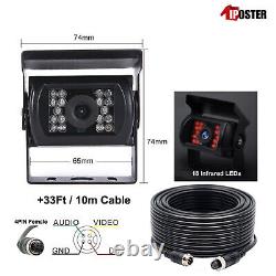 Iposter 9 Quad Monitor Black Dual Head Rear View Reversing Cameras For Truck Rv