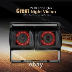 Iposter 9 Quad Monitor Black Dual Head Rear View Reversing Cameras For Truck Rv