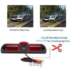 NEW Brake Light Rear View Reverse Camera + 4.3Mirror Monitor For Fiat Ducato