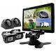 Quad Split 7'' Monitor Rear View Backup Camera Parking Night Vision For Rv Truck