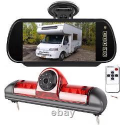 Rear Brake Light Backup Camera For Fiat Peugeot Boxer Van 2006-2023 + 7 Monitor