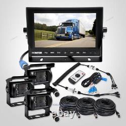 Rear View 3CH 7 Rear View Monitor+Trailer Cables +3x AHD 2MP Reversing Camera