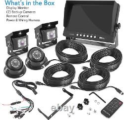 Rear View Backup Camera System DVR Parking Reverse Car Truck Vehicle Dual Rear