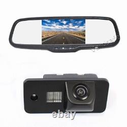 Rear View Mirror Monitor Display Reverse Backup Camera For Audi A6L A3 A4 A8 Q5