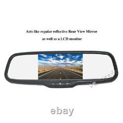 Rear View Mirror Monitor Display Reverse Backup Camera For Audi A6L A3 A4 A8 Q5