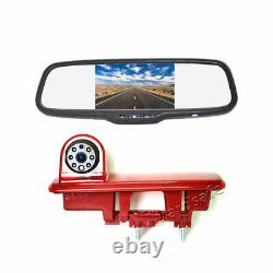 Rear View Reverse Backup Camera & Mirror Monitor For Renault Trafic (2014-2019)