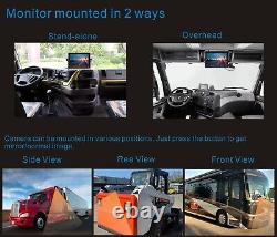 Rear View Reversing Safety Backup Ir Camera System Kit 7 Touch Buttons LCD