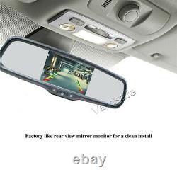 Reverse Rear View Backup Camera +5'' Mirror Monitor For Nissan NV 1500 2500 3500