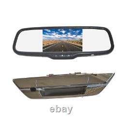 Reversing Backup Camera + Rear View Mirror Monitor Screen for Toyota Hilux