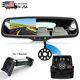 Reversing Rear View Backup Hd Camera Parking For Jeep + 4.3'' Mirror Monitor Kit